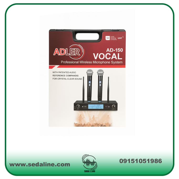 میکروفن بی سیم دو دستی ADLER مدل AD150