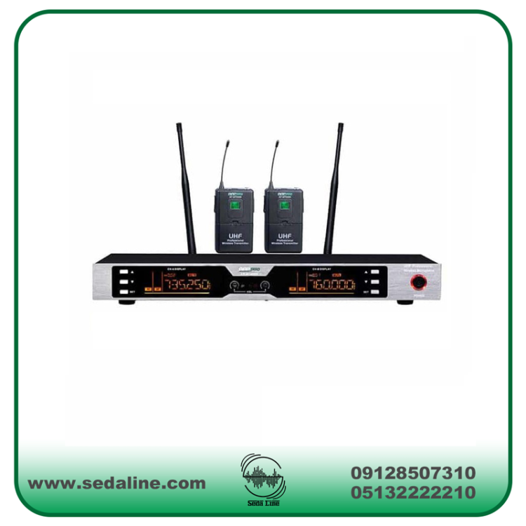 میکروفن بی سیم دو یقه ای aap pro – 700