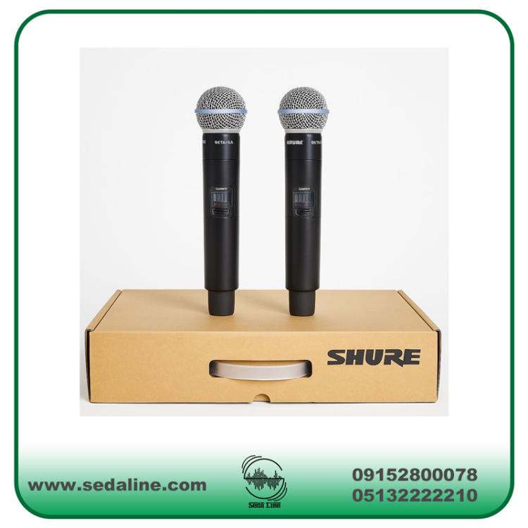 میکروفن بی سیم دو دستی شور مدل QLX گرید 1
