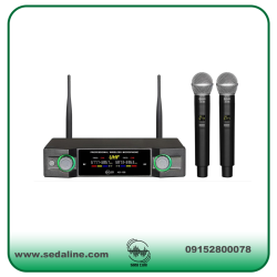 میکروفن دو دستی UHF AD-100 برند ADLER
