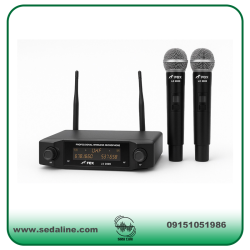 میکروفن بی سیم دو دستی FOX